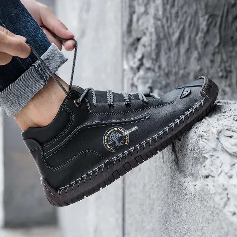 Retro Pigskin Boots