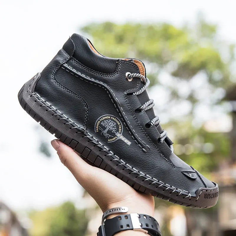 Retro Pigskin Boots