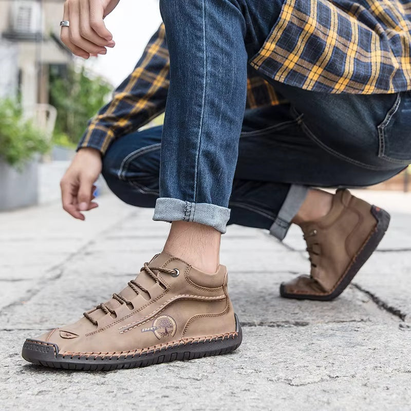 Retro Pigskin Boots