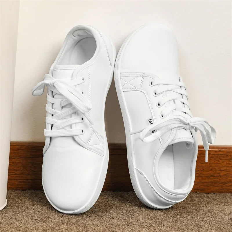 The Wide Toe BareFlex™ Leather Sneaker