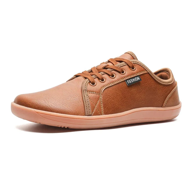 The Wide Toe BareFlex™ Leather Sneaker