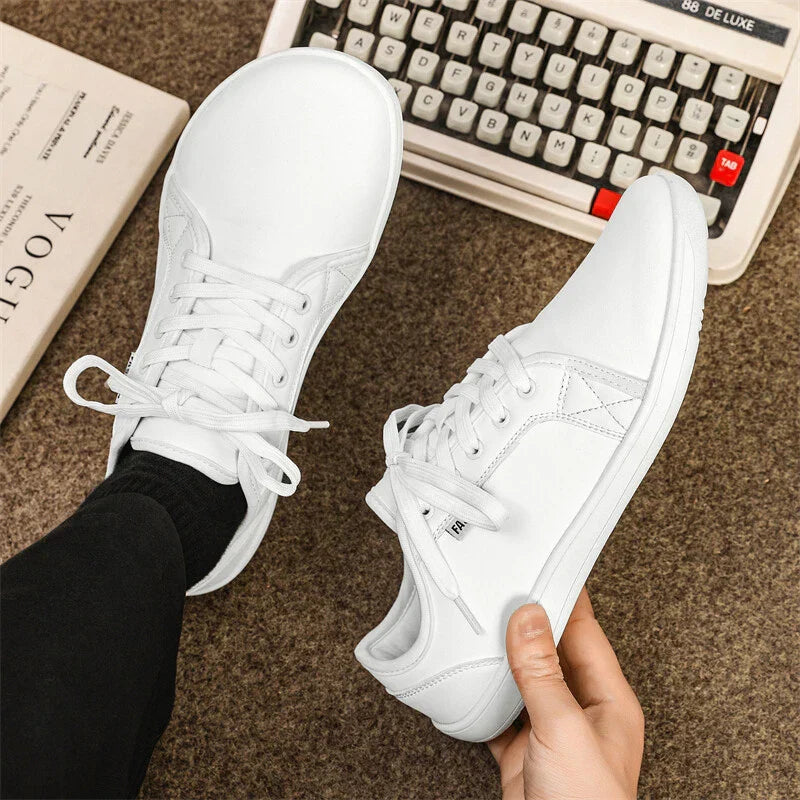The Wide Toe BareFlex™ Leather Sneaker